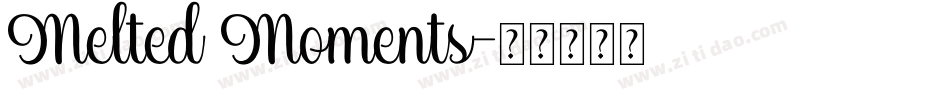 Melted Moments字体转换